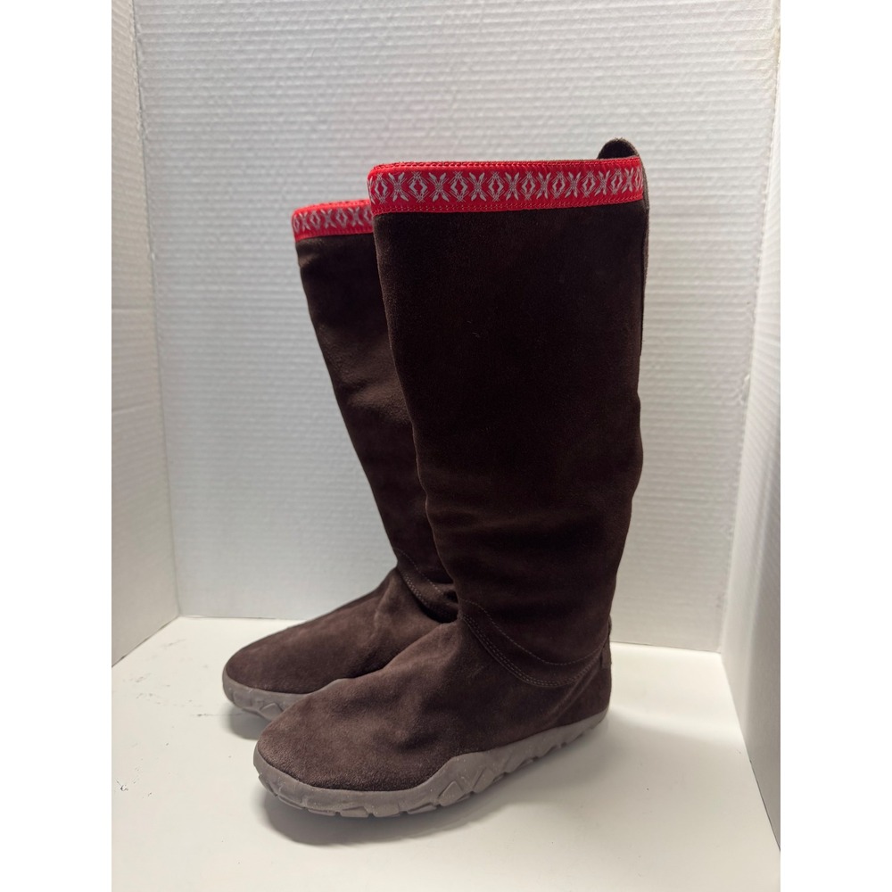 Vintage Nike Air Brown Faux Suede Fur Lined Tall Boots 317063-221 Womens 5 Y2L